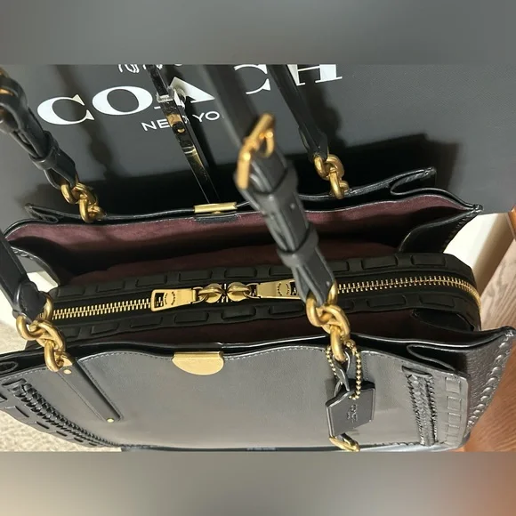 COACH Dreamer 34 Whipstitch Shoulder Bag - Picture 11 of 17